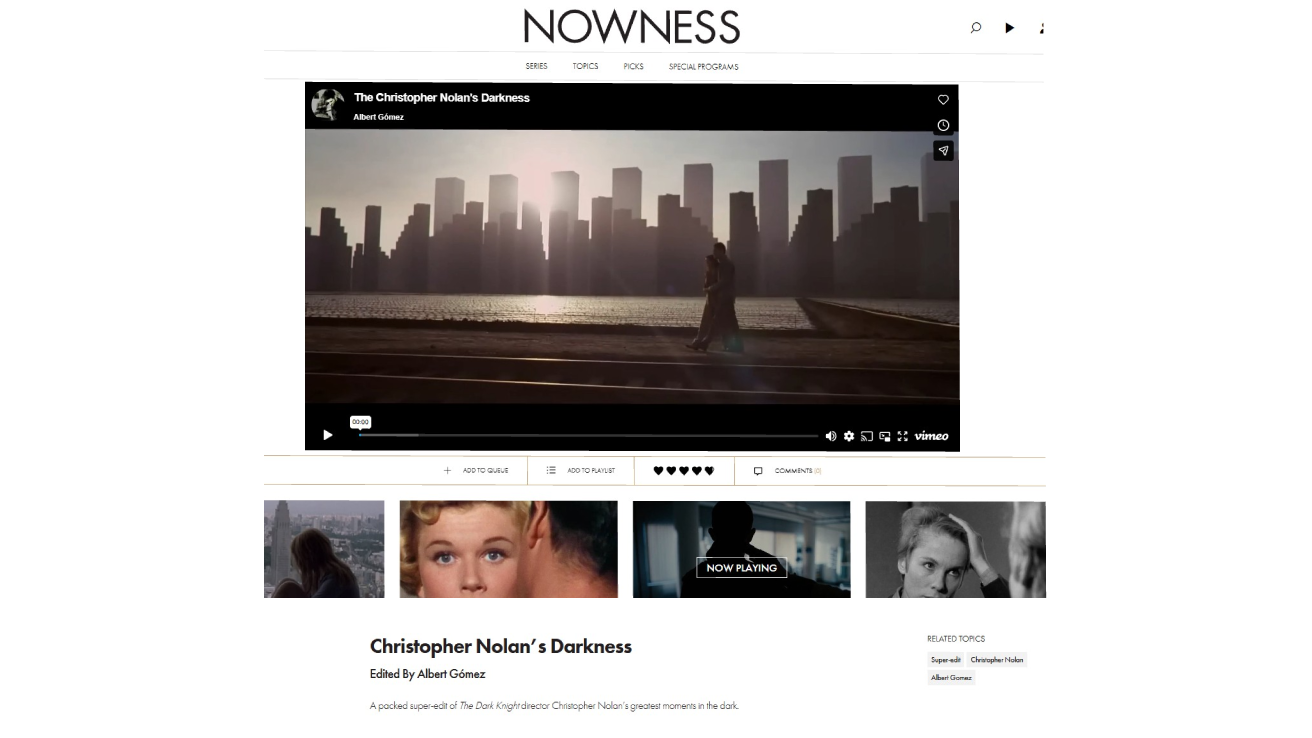 Christopher Nolan’s Darkness — Nowness